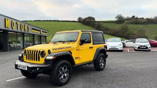 2020 JEEP WRANGLER 3dr Hella Yella 20 GME Rubicon CONVERTIBLE 272 ps for sale at Castle Motors [upl. by Chrystel]