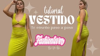 DIY COMO HACER VESTIDO CON DRAPEADO EN LA ESPALDAVESTIDO LICRADO ABERTURA EN ESPALDA [upl. by Oleusnoc593]