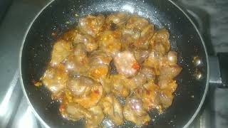 How to make gizzard recipe  Chicken pota Karahi  ChillandGrill [upl. by Llenyl]