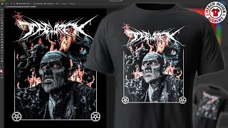 TShirt Design Tutorial In Adobe Photoshop 2022 [upl. by Aivun712]