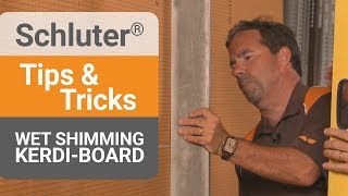 How to Wet Shim KERDIBOARD over Studs [upl. by Edelstein]