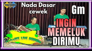 Ingin memeluk dirimu karaoke  Deddy dores nada cewek Gm versi tanjidor [upl. by Culbert]