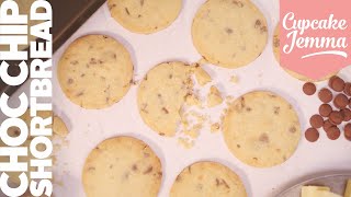 Chocolate Chip Shortbread Recipe  Simple Quick Mindful amp Delicious  Cupcake Jemma [upl. by Werby]