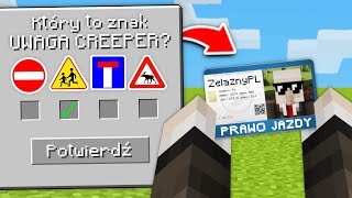 Zdałem PRAWO JAZDY w MINECRAFT [upl. by Chastity]