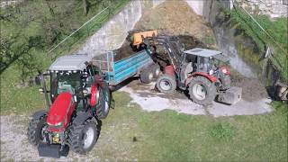 Miststreuen 2018 mit MEV 7000 TLTA amp MF  Pflanzenkohle Düngerzusatz  manure spreading [upl. by Latsyrhc]