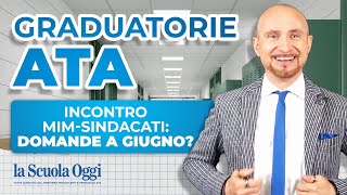 Aggiornamento Graduatorie ATA 24 mesi e terza fascia domande a giugno [upl. by Zednanreh987]