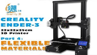 Creality ENDER3 Desktop 3D printer  Flexible Fillament Printing [upl. by Shetrit]