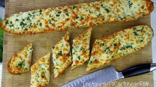 Cheesy Garlic Bread Bonus Recipe  CaribbeanPotcom [upl. by Bala796]