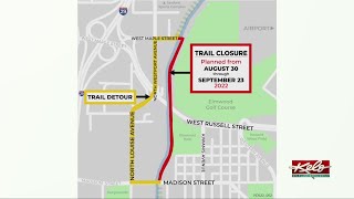 Trail near Elmwood Golf Course closed for updates [upl. by Greg866]