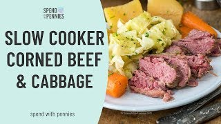 Slow Cooker Corned Beef and Cabbage [upl. by Jochbed472]