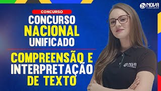 Concurso Nacional Unificado CNU Aulão de Interpretação e compreensão [upl. by Noreik]