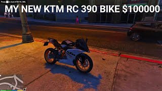 quot🔥 GTA V Mein Li Apni Dream Bike KTM RC 390 🏍️  HighSpeed Adventures Begin 🚀quot [upl. by Tartan6]