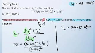 62 Equilibrium Constants Part C  Solving Kc and Kp [upl. by Deehahs]