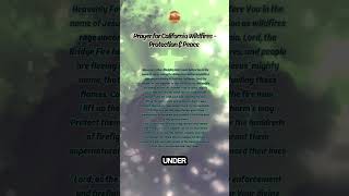 Prayer For California Wildfires – Protection amp Peace 🙏 shorts [upl. by Atil]