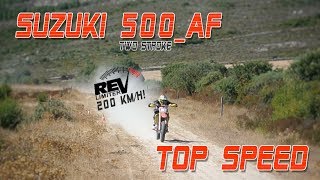 500 two stroke TOP SPEED on Dirt Track [upl. by Enelrac776]