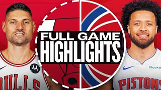 BULLS at PISTONS  FULL GAME HIGHLIGHTS  November 18 2024 [upl. by Rosenstein29]