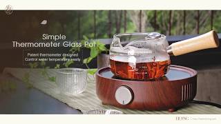 Tea Maker  Simple Thermometer Glass Pot  EILONG [upl. by Dianemarie258]