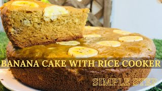 How I made delicious Banana Cake with Rice Cooker  Like Nita Show [upl. by Oinotnaesoj617]