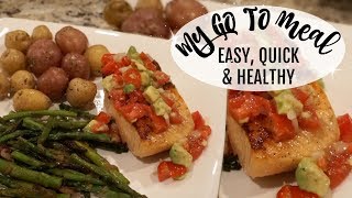 COOK WITH ME  MY GO TO MEAL EASY QUICK amp HEALTHY [upl. by Immaj411]