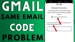 same email verification problem  gmail verification code not received  gmail account recovery [upl. by Kaule]