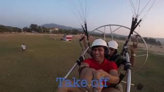 Paramotoring parachute at Karwar beach karnataka [upl. by Krishnah]