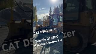 Fresh Trimble GPS Machine Control install on a CAT D5K2 Dozer [upl. by Panthea]