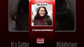 TEST YOUR ROYAL KNOWLEDGE KATE MIDDLETON QUIZ [upl. by Orji]