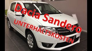 Dacia Sandero SCe 75  2018  Unterhaltskosten [upl. by Kcirdneked]