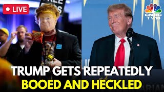 USA News LIVE Donald Trump Gets Booed Repeatedly During Libertarian Convention Speech  N18G [upl. by Huxham]