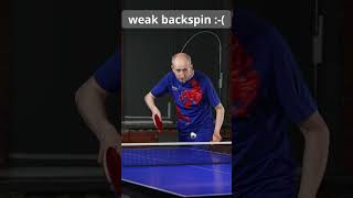 Прямой маятник с нижним Backspin pendulum tabletennis pingpong настольныйтеннис serve [upl. by Adran]