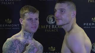 Knapp vs Zysk weightin [upl. by Rurik]