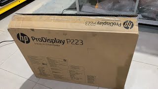 Monitor Led HP ProDisplay P223 215inch like new [upl. by Hakkeber654]