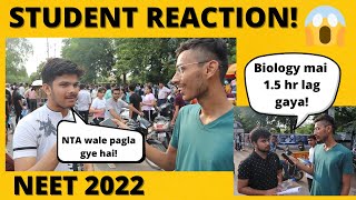 NEET 2022 Shocking Student Reaction😱  NEET 2022 Difficulty Level amp Expected Cutoff [upl. by Samalla299]