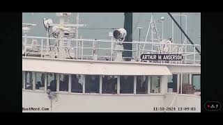 Arthur M Anderson 111024 in Port Huron Michigan [upl. by Akciret]