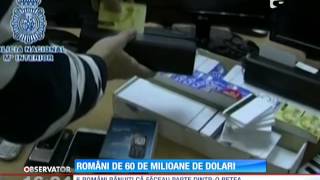 6 români bănuiţi că au furat peste 60 de milioane de dolari au fost arestaţi în Spania [upl. by Virgina]