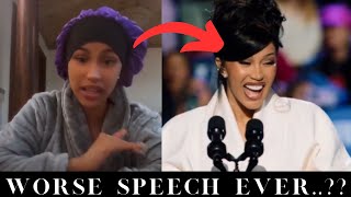 Did Cardi B LIE and Give The Worse Speech for the KHIVE [upl. by Wandis]