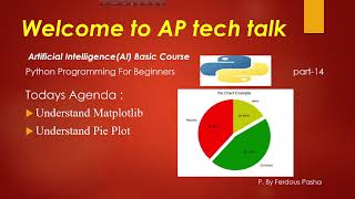 AI Basic Course  Matplotlib  Pie Chart  Python coding for beginners  Part 14 [upl. by Lori611]