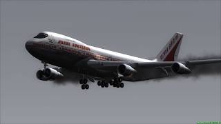 Air India Crash Landing Sri Lanka Boeing 747200  FSX [upl. by Waal]