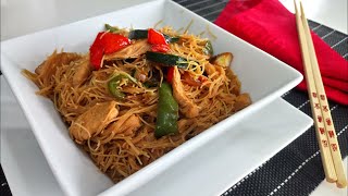 FIDEOS DE ARROZ CON POLLO ESTILO ORIENTAL [upl. by Cuttler373]