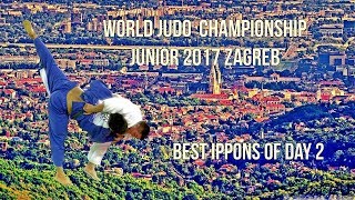 Best ippons in day 2 of World Judo Championship Juniors 2017 Zagreb [upl. by Rudie]