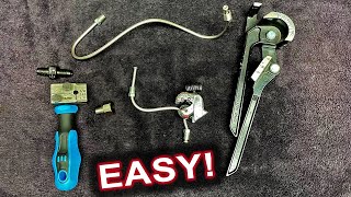 How to Double Flare amp Bend Stainless Brake Lines [upl. by Benedix305]