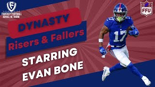 2024 Dynasty Fantasy Football Risers amp Fallers Evan Bone [upl. by Mad474]