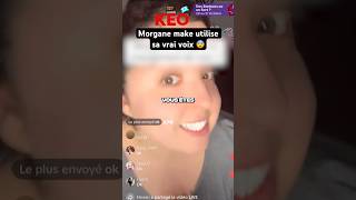 MORGANE MAKE UP UTILISE SA VRAI VOIX 😨 Vous êtes choqués  shorts drama morganemakeup tiktok [upl. by Rurik]