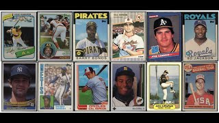 The 25 Most Valuable Baseball Cards from the 1980s [upl. by Wallie696]