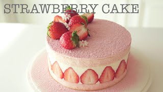 분홍분홍 예쁘죠 딸기케이크 How to make Strawberry Cake [upl. by Bigod]