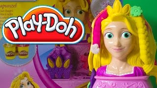 DibusYmas Play Doh Rapunzel Disney Princess Playset playdo by Unboxingsurpriseegg [upl. by Khalsa687]