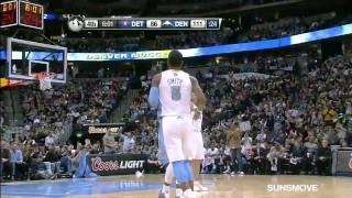 03122011 JR Smith 31 Points Highlights vs Detroit Pistons  9 Threes 4 ast [upl. by Nelie]