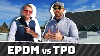 EPDM vs TPO Flat Roof  Whats The Difference [upl. by Lanevuj]