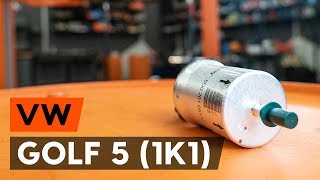 Hoe een brandstoffilter vervangen op een VW GOLF 5 1K1 AUTODOCTUTORIAL [upl. by Nnayar458]