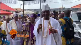 ARRIVAL OF ALAKE OF EGBA LAND ON HIS 80TH BIRTHDAY CELEBRATIONS [upl. by Ylerebmik535]